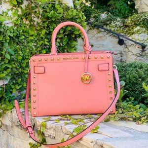 Michael Kors RAYNE Peach Satchel